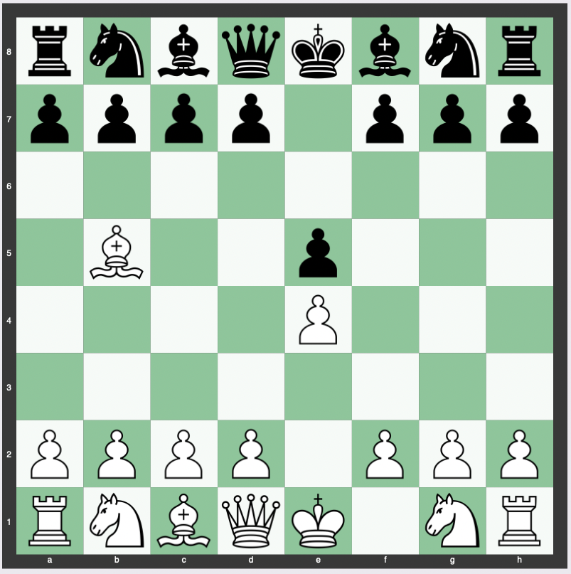 Portuguese Opening - 1. e4 e5 2. Bb5