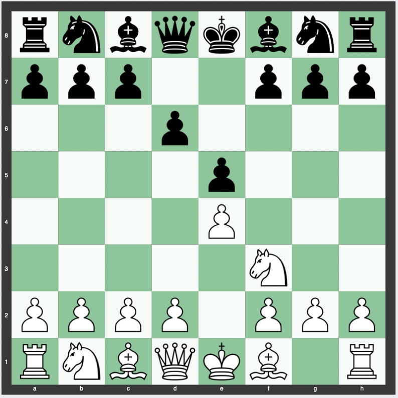 Philidor Defense - 1. e4 e5 2. Nf3 d6