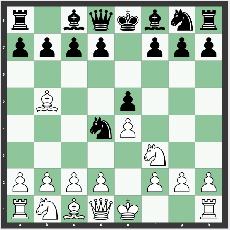 Bird's Defense: 3...Nd4 - 1. e4 e5 2. Nf3 Nc6 3. Bb5 Nd4