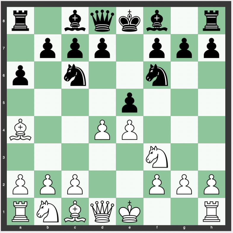 Mackenzie Variation - 1. e4 e5 2. Nf3 Nc6 3. Bb5 a6 4. Ba4 Nf6 5. d4