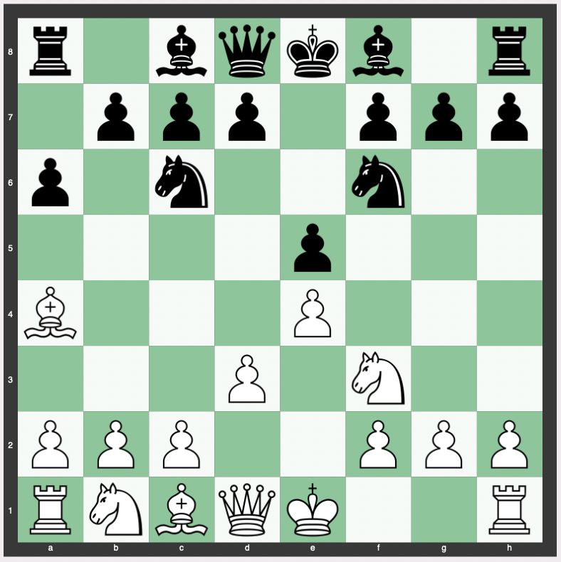 Anderssen Variation (Ruy Lopez Theory): 1. e4 e5 2. Nf3 Nc6 3. Bb5 a6 4. Ba4 Nf6 5. d3
