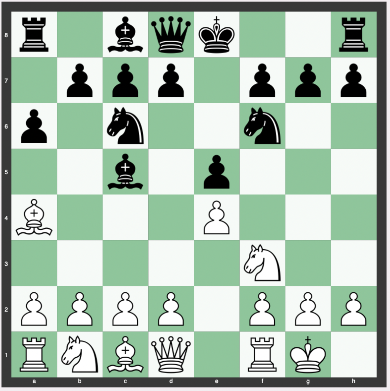 Møller Defense - 1. e4 e5 2. Nf3 Nc6 3. Bb5 a6 4. Ba4 Nf6 5. O-O Bc5