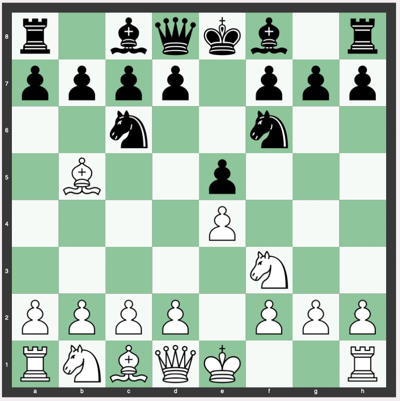Berlin Defense (Ruy Lopez Theory) - 1. e4 e5 2. Nf3 Nc6 3. Bb5 Nf6