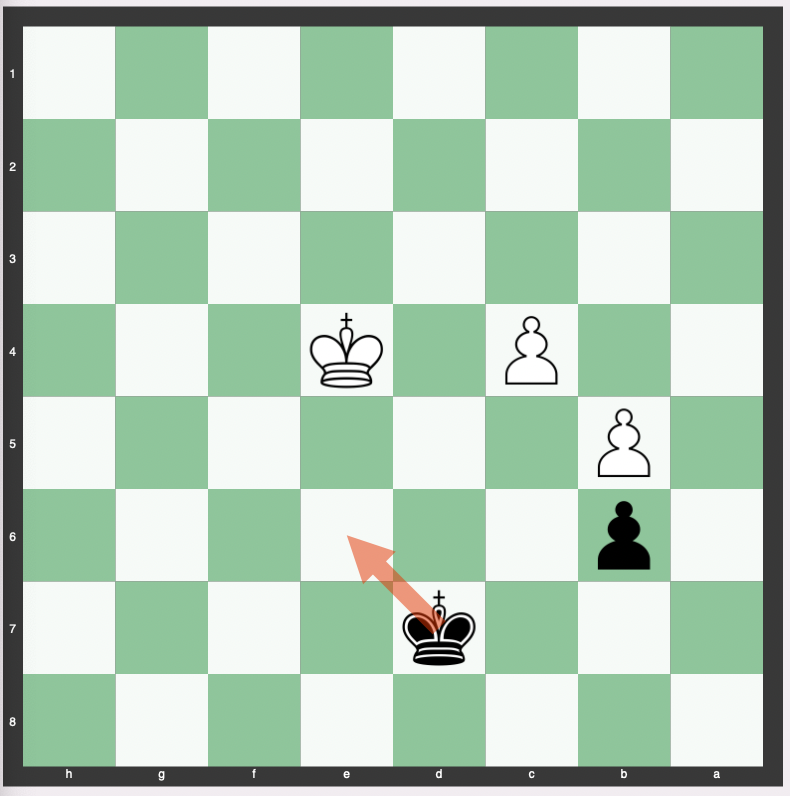 Two Pawns vs. One Pawn Endgame
